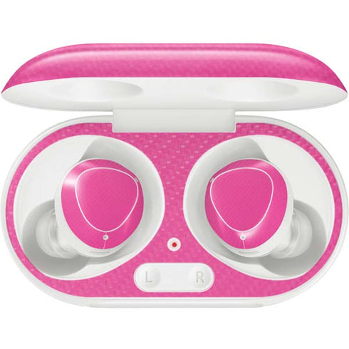 Pink Carbon Fiber Specialty Material Galaxy Buds Plus Skin