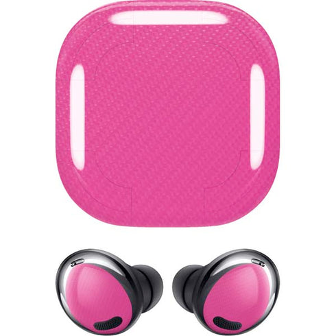 Pink Carbon Fiber Specialty Material Galaxy Buds Pro Skin