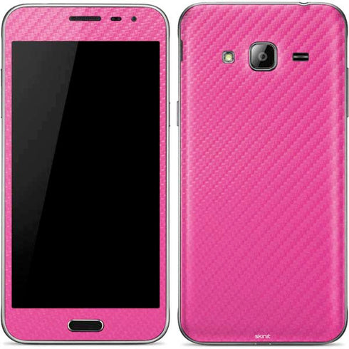 Pink Carbon Fiber Specialty Material Galaxy J3 Skin