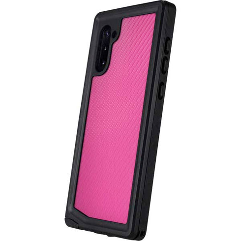 Pink Carbon Fiber Specialty Material Galaxy Note 10 Waterproof Case