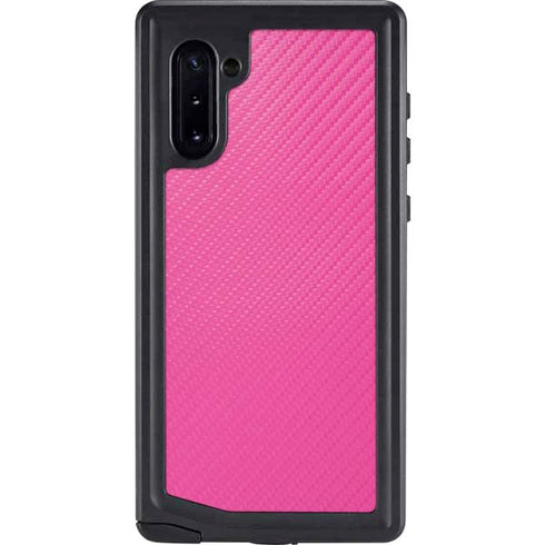 Pink Carbon Fiber Specialty Material Galaxy Note 10 Waterproof Case