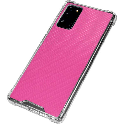 Pink Carbon Fiber Specialty Material Galaxy Note20 5G Clear Case