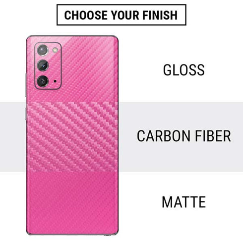 Pink Carbon Fiber Specialty Material Galaxy Note20 5G Skin