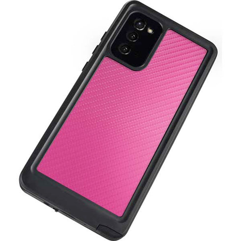 Pink Carbon Fiber Specialty Material Galaxy Note20 5G Waterproof Case