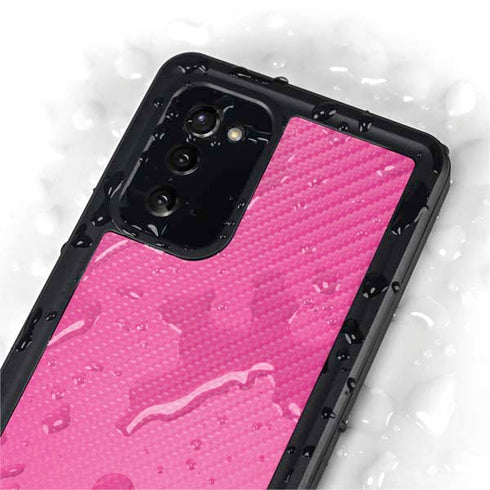 Pink Carbon Fiber Specialty Material Galaxy Note20 5G Waterproof Case