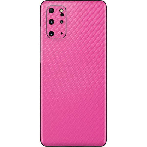 Pink Carbon Fiber Specialty Material Galaxy S20 Plus Skin