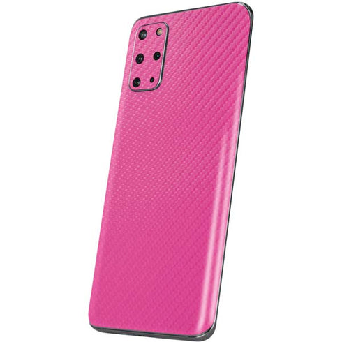 Pink Carbon Fiber Specialty Material Galaxy S20 Plus Skin
