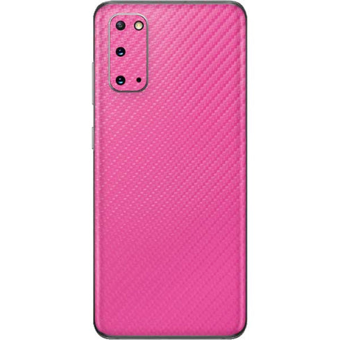 Pink Carbon Fiber Specialty Material Galaxy S20 Skin