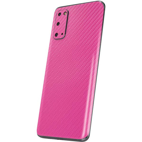 Pink Carbon Fiber Specialty Material Galaxy S20 Skin