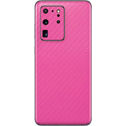 Pink Carbon Fiber Specialty Material Galaxy S20 Ultra 5G Skin