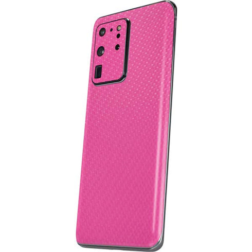 Pink Carbon Fiber Specialty Material Galaxy S20 Ultra 5G Skin