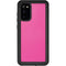Pink Carbon Fiber Specialty Material Galaxy S20 Waterproof Case