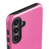 Pink Carbon Fiber Specialty Texture Material Galaxy S24 Plus Impact Case