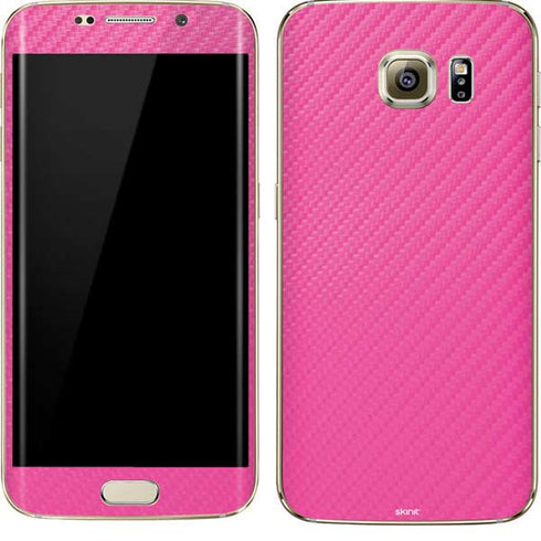 Pink Carbon Fiber Specialty Material Galaxy S7 Edge Skin