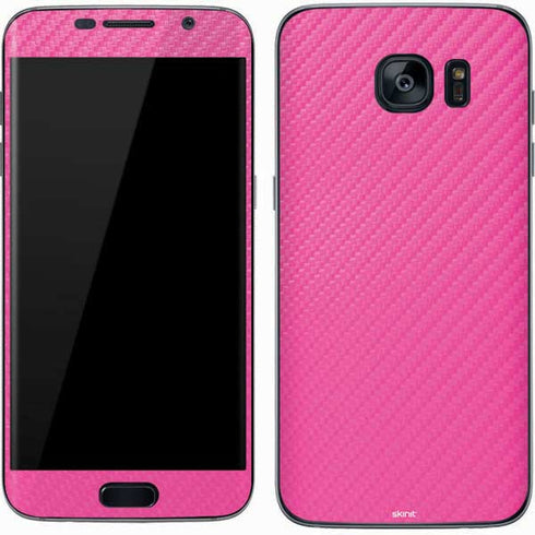 Pink Carbon Fiber Specialty Material Galaxy S7 Skin