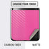 Pink Carbon Fiber Specialty Material Galaxy Z Flip Skin