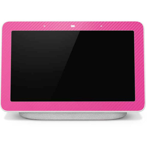 Pink Carbon Fiber Specialty Texture Material Google Home Hub Skin