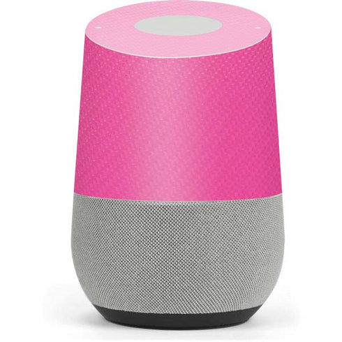 Pink Carbon Fiber Specialty Material Google Home Skin