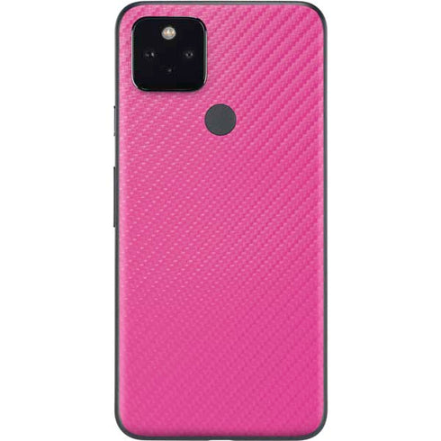 Pink Carbon Fiber Specialty Material Google Pixel 5a Skin
