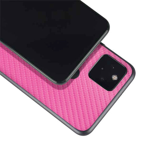Pink Carbon Fiber Specialty Material Google Pixel 5a Skin