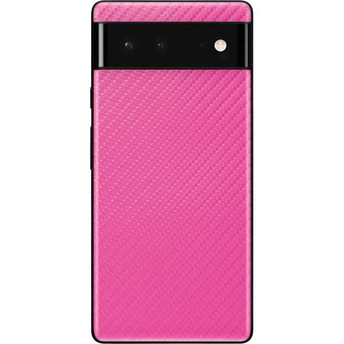 Pink Carbon Fiber Specialty Material Google Pixel 6 Skin