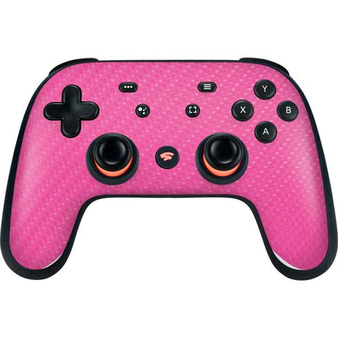 Pink Carbon Fiber Specialty Material Google Stadia Controller Skin