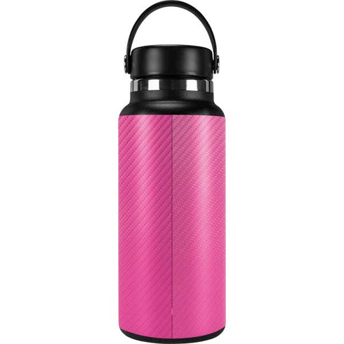 Pink Carbon Fiber Specialty Texture Material Hydro Flask 32oz Wide Mouth Skin