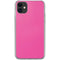 Pink Carbon Fiber Specialty Texture Material iPhone 11 Clear Case