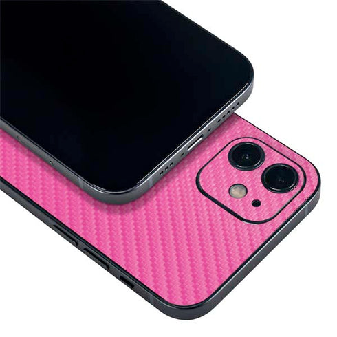 Pink Carbon Fiber Specialty Material iPhone 12 Mini Skin
