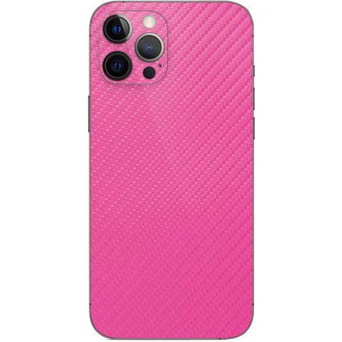 Pink Carbon Fiber Specialty Material iPhone 12 Pro Max Skin
