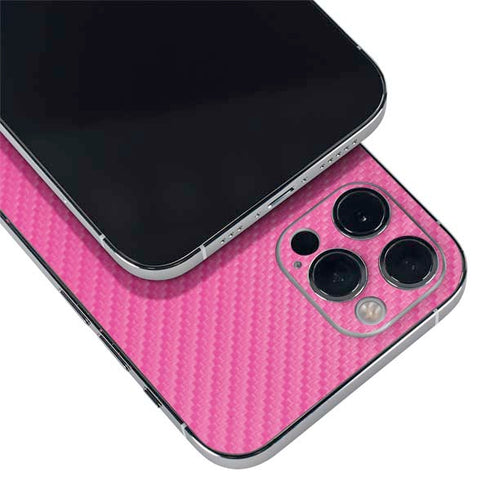 Pink Carbon Fiber Specialty Material iPhone 12 Pro Max Skin