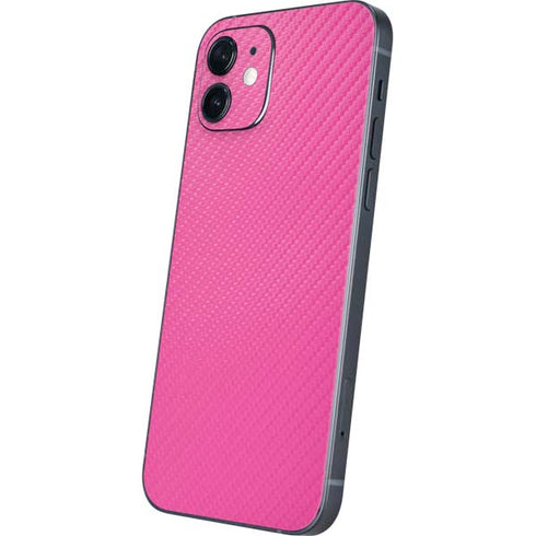 Pink Carbon Fiber Specialty Material iPhone 12 Skin