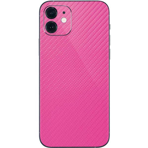 Pink Carbon Fiber Specialty Material iPhone 12 Skin