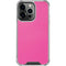 Pink Carbon Fiber Specialty Material iPhone 13 Pro Clear Case