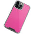 Pink Carbon Fiber Specialty Material iPhone 13 Pro Clear Case