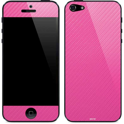 Pink Carbon Fiber Specialty Material iPhone 5/5s/5SE Skin