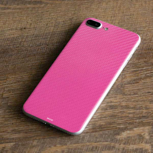 Pink Carbon Fiber Specialty Material iPhone 7 Plus Skin