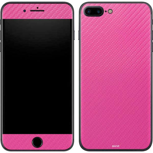Pink Carbon Fiber Specialty Material iPhone 8 Plus Skin