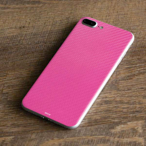 Pink Carbon Fiber Specialty Material iPhone 8 Plus Skin