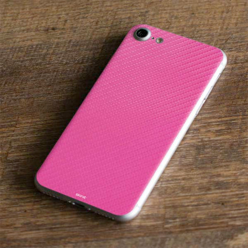 Pink Carbon Fiber Specialty Material iPhone 8 Skin