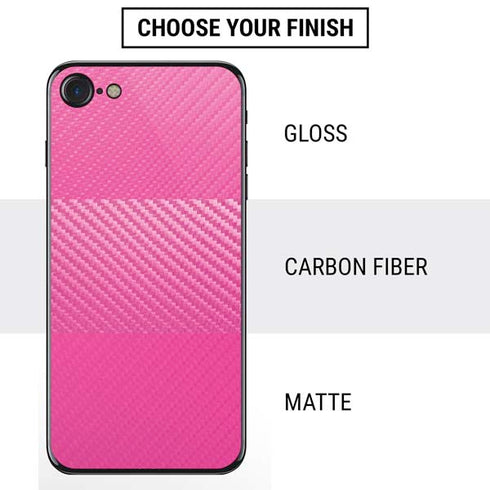 Pink Carbon Fiber Specialty Material iPhone SE (2nd & 3rd Gen) Skin