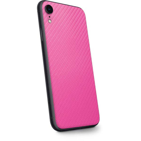 Pink Carbon Fiber Specialty Material iPhone XR Skin
