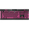 Pink Carbon Fiber Specialty Material K95 RGB PLATINUM Mechanical Gaming Keyboard Skin