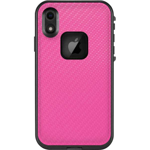 Pink Carbon Fiber Specialty Texture Material LifeProof Fre iPhone Skin