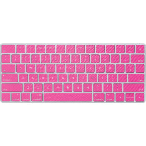 Pink Carbon Fiber Specialty Material Magic Keyboard Skin