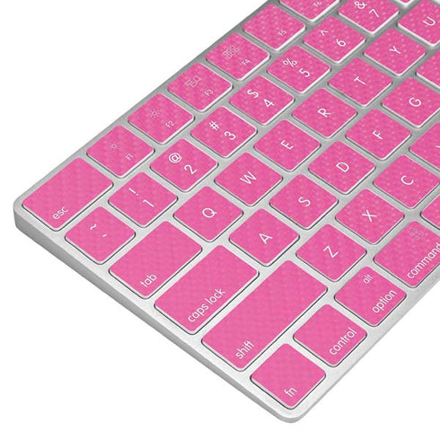Pink Carbon Fiber Specialty Material Magic Keyboard Skin