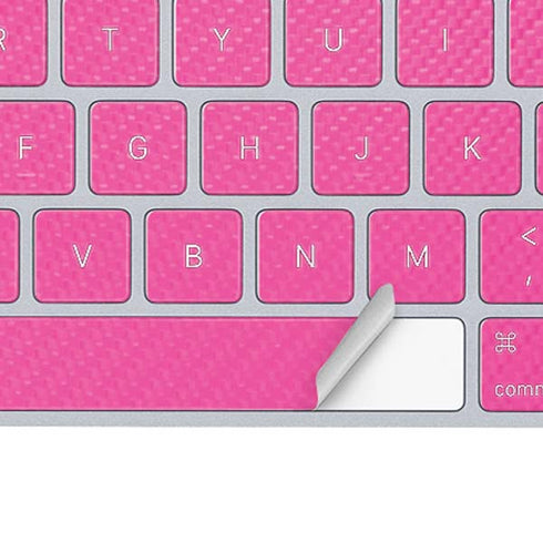 Pink Carbon Fiber Specialty Material Magic Keyboard Skin