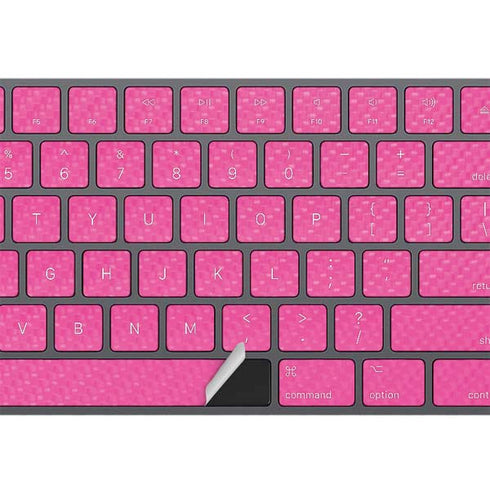 Pink Carbon Fiber Specialty Material Magic Keyboard with Numeric Keypad Skin