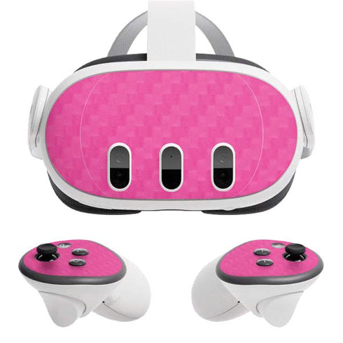 Pink Carbon Fiber Specialty Material Meta Quest 3 Skin