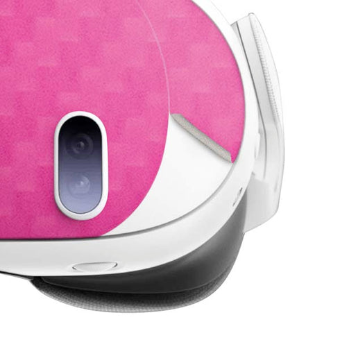 Pink Carbon Fiber Specialty Material Meta Quest 3 Skin